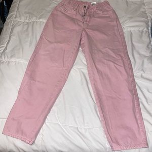 H&M Pink Mom Jeans